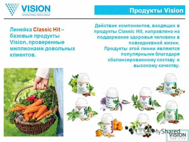 вижен расписание