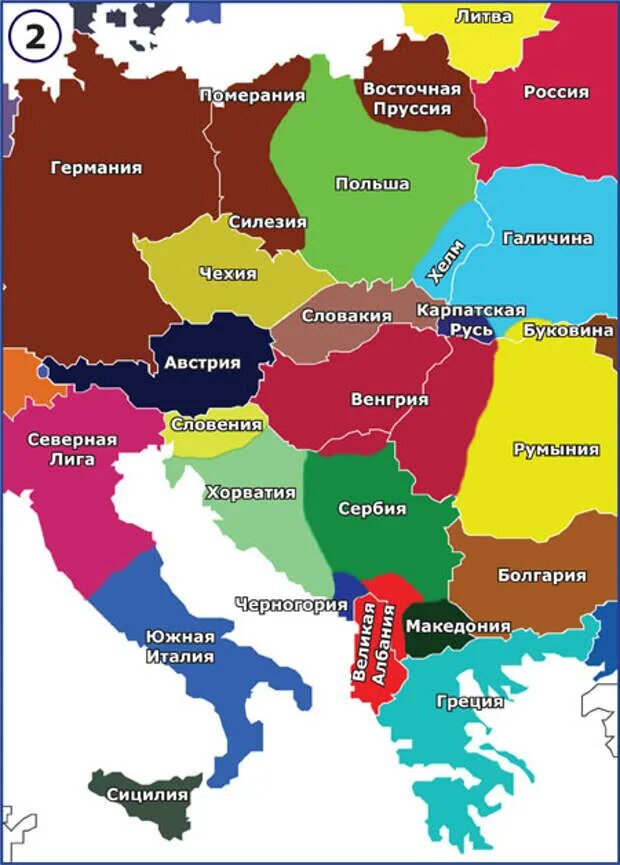 Восточная европа и россия страны. Центрально-Восточная Европа карта. Страны центральной и Восточной Европы на карте. Политическая карта Юго-Восточной Европы. Юго Восточная Европа карта со странами.