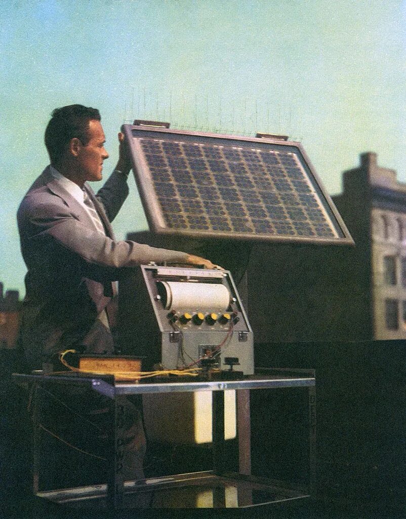 Солнечные батареи Белл 25 апреля 1954. Эдмонд Беккерель солнечные батареи. Прототип солнца