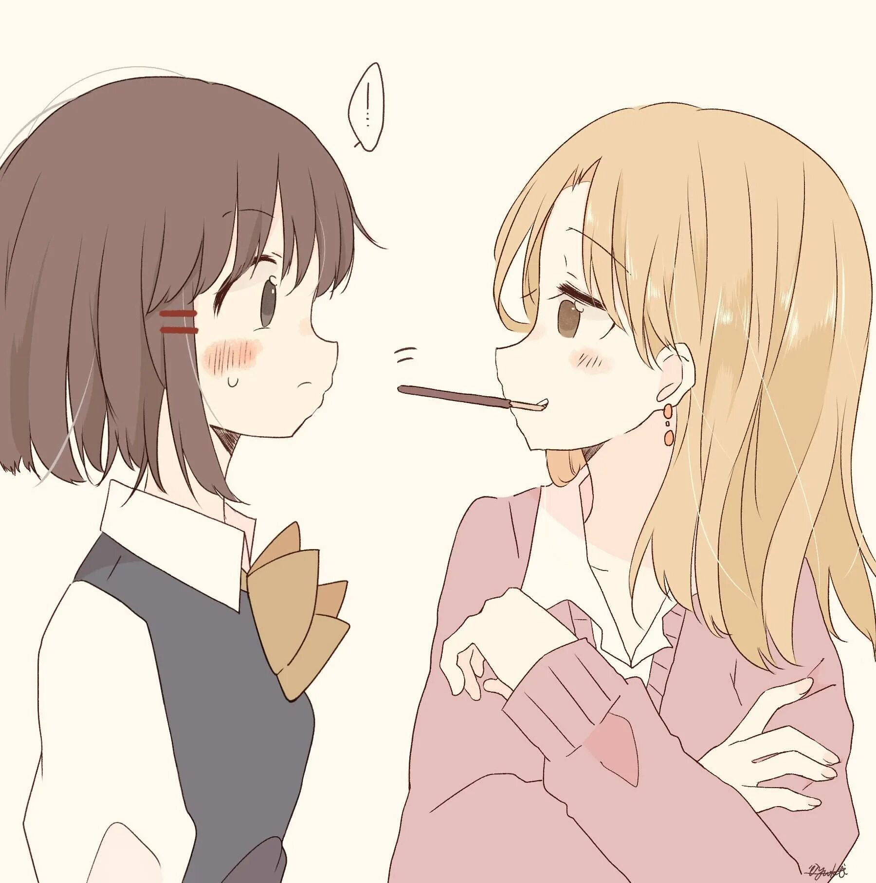 Ешь пока рот. Pocky Yuri.