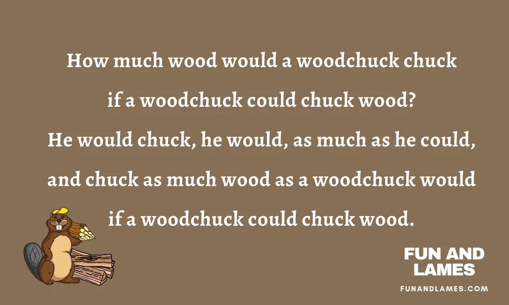 Скороговорка Woodchuck Chuck. How much Wood could a Woodchuck Chuck if a Woodchuck could Chuck Wood. How much Wood would a Woodchuck. How much Wood would a Woodchuck Chuck скороговорка.