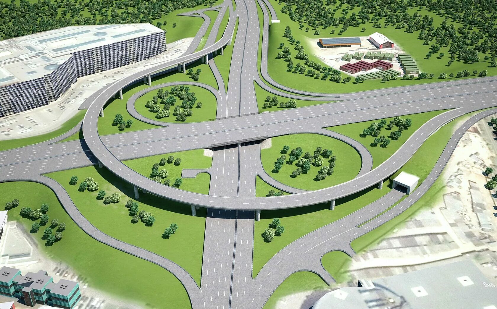 Автомагистраль. Развязке «калинина — студенческая». Транспортная инфраструктура. Проектирование транспортных работ. Проектирование автомобильных дорог.