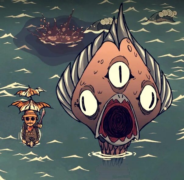 Донт старв монстры. Don't Starve боссы. Don't Starve Shipwrecked Кракен. Don't Starve Shipwrecked монстры. Тигровая акула don't Starve.