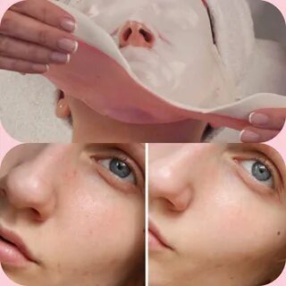 Альгинатная маска для лица эффект