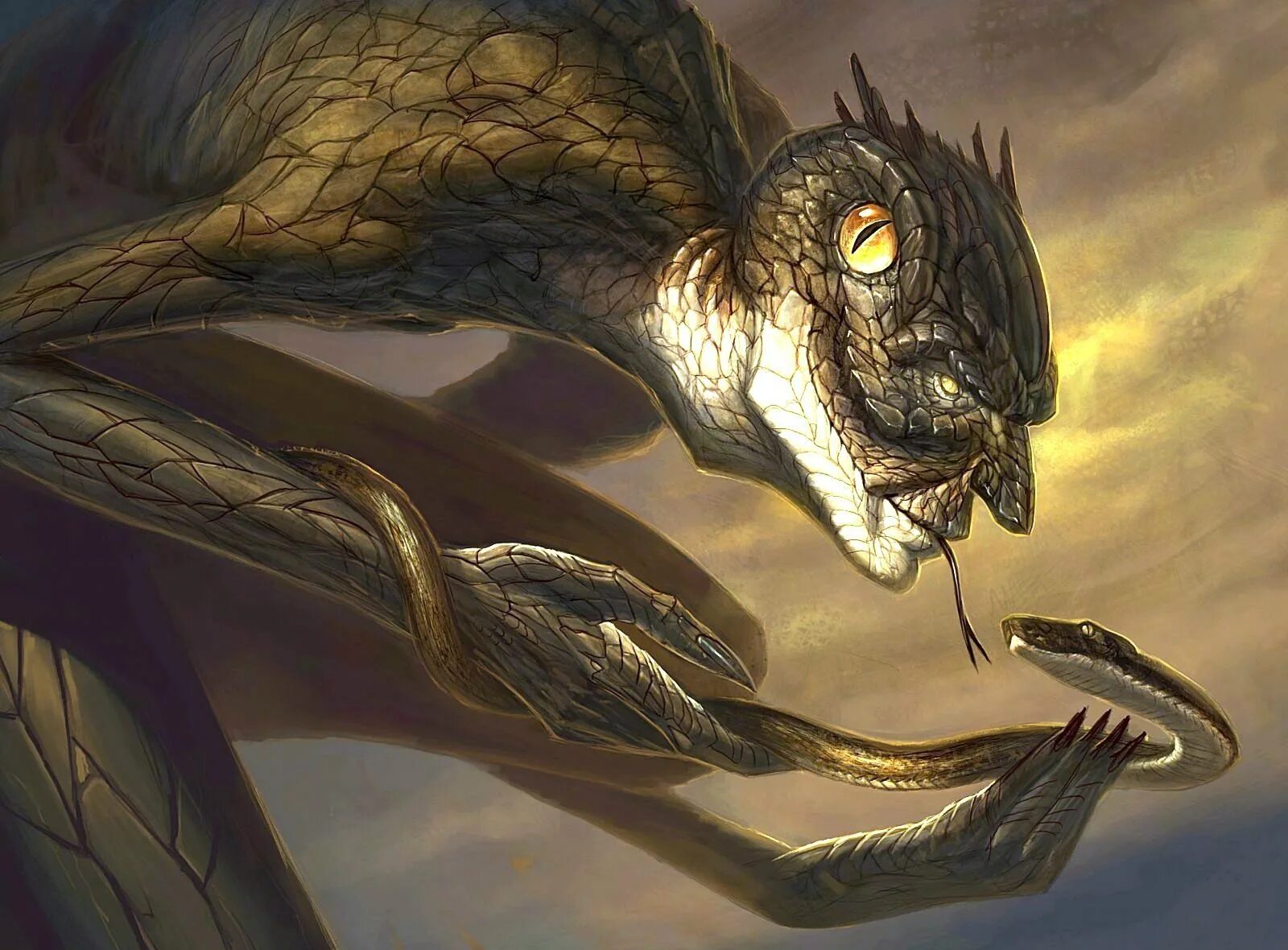 Тварь змея. Тварь змея. Кетцалькоатль мифология. Бокраг лавкрафта. Йиг лавкрафт бог змей.