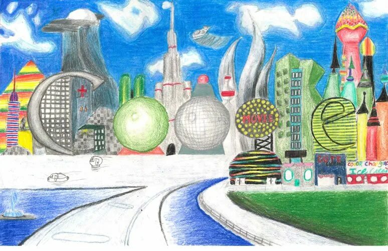 Мир будущего 4 класс. Город будущего рисунок. эскиз города будущего. город будущего детский рисунок. рисунок на тему город будущего.