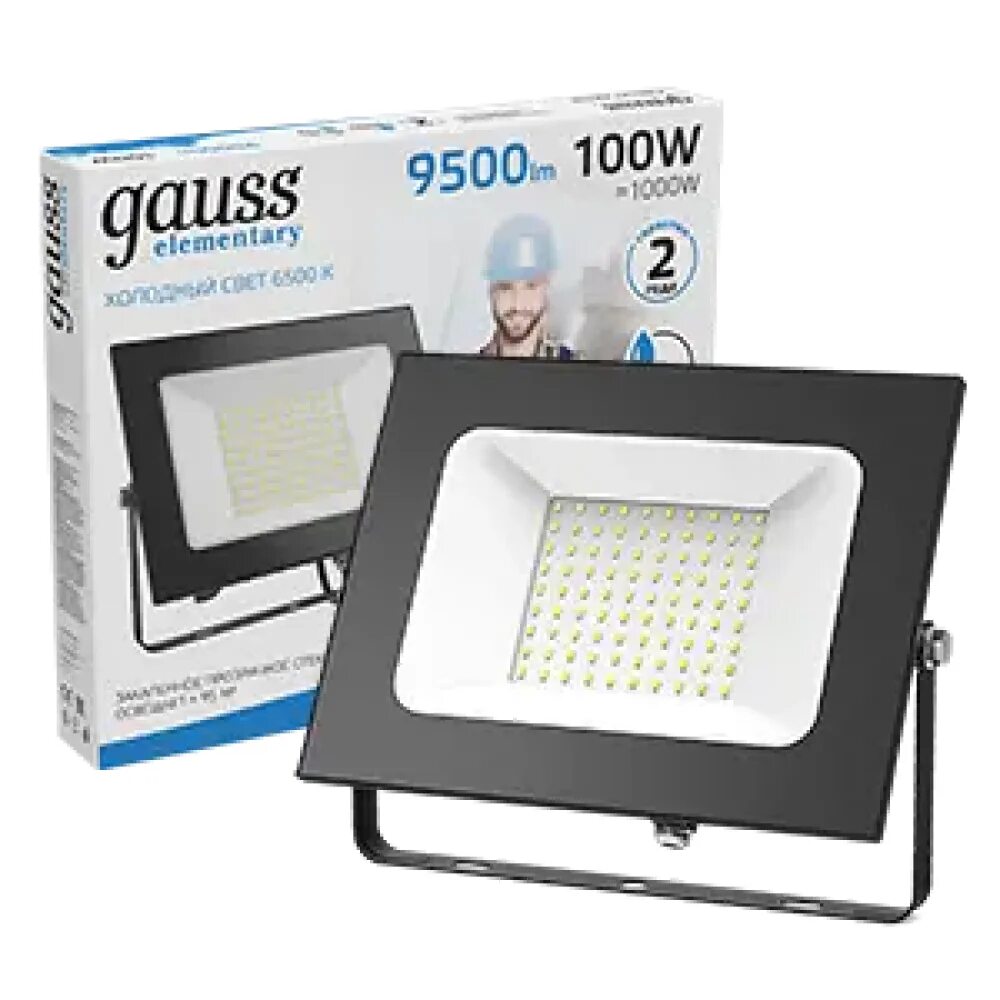 Гаусс 100. Светодиодный прожектор gauss 100w. прожектор gauss led 100w ip65 6500к. прожектор gauss elementary 100w. прожектор светодиодный elementary 100вт 6500к 7200лм ip65 175-265в promo черн. gauss 613100100p.
