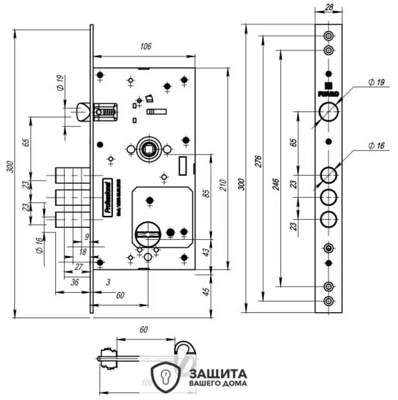 Замок врезной сувальдный Fuaro. Замок врезной Фуаро. Замок врезной сувальдный Fuaro v25/s-60.00.3r16. Fuaro v25/s-60.00.3r16.