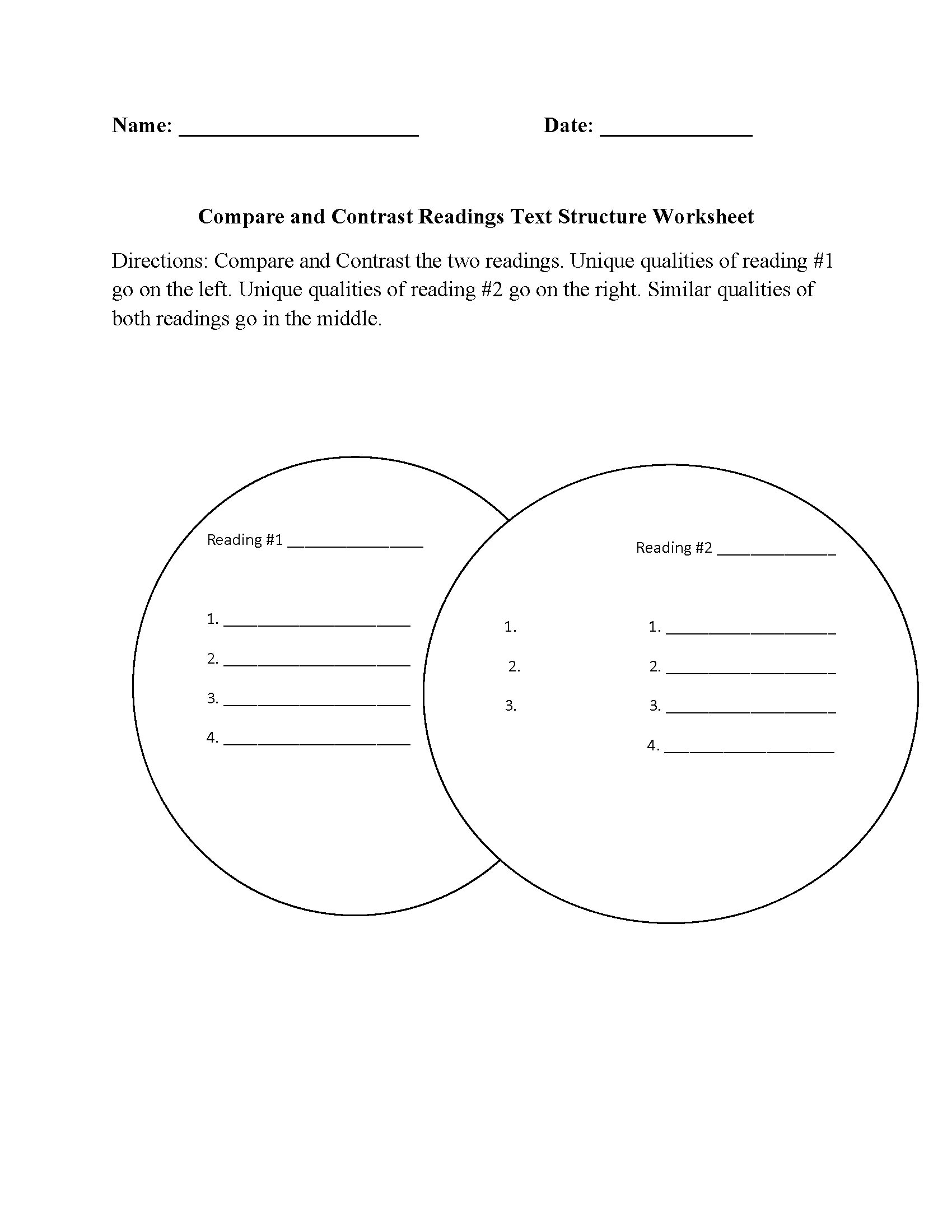 Compare and contrast Worksheets. Venn diagram Worksheet. Literature and language Worksheet. Comparing and contrasting Worksheet. Datetime compare