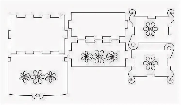 Вектор Шкатулка (16) для лазерной резки (CorelDraw)