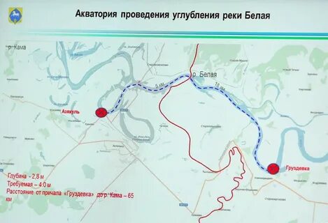 В каком направлении протекает река белая