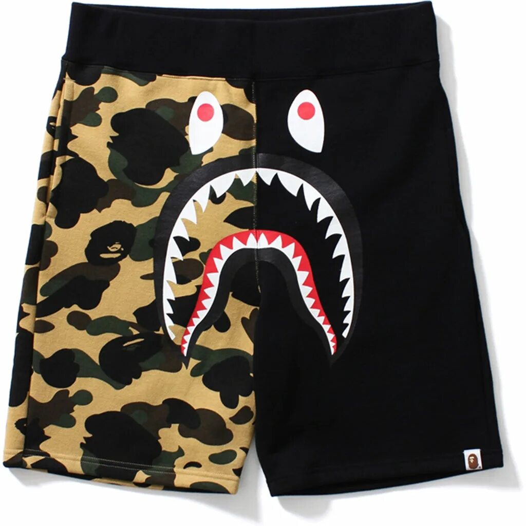 Шорты бейп Шарк. Шорты Bape Shark Red. Штаны Bape Shark. Bape Yellow шорты. Шорты shark