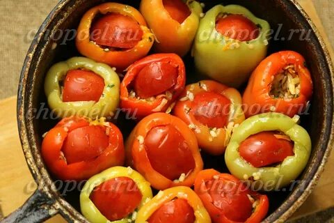 Приготовить перец с овощами