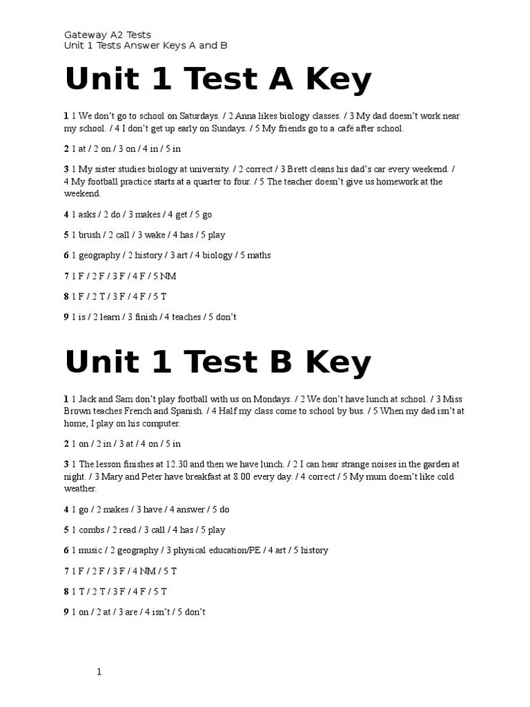 Тест 2 ключ. Unit 8 Test Standard Level b1 ответы. Gateway a2 Unit 4 Test ответы. Gateway Unit 3 Test Standard Level b2 answers. Gateway a2 Unit 5 Test ответы.