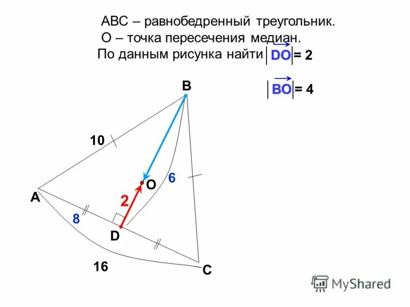 Расстояния от точки пересечения медиан. Расстояния от точки пересечения медиан