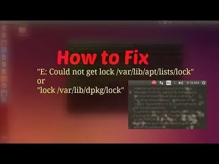 Could not get lock