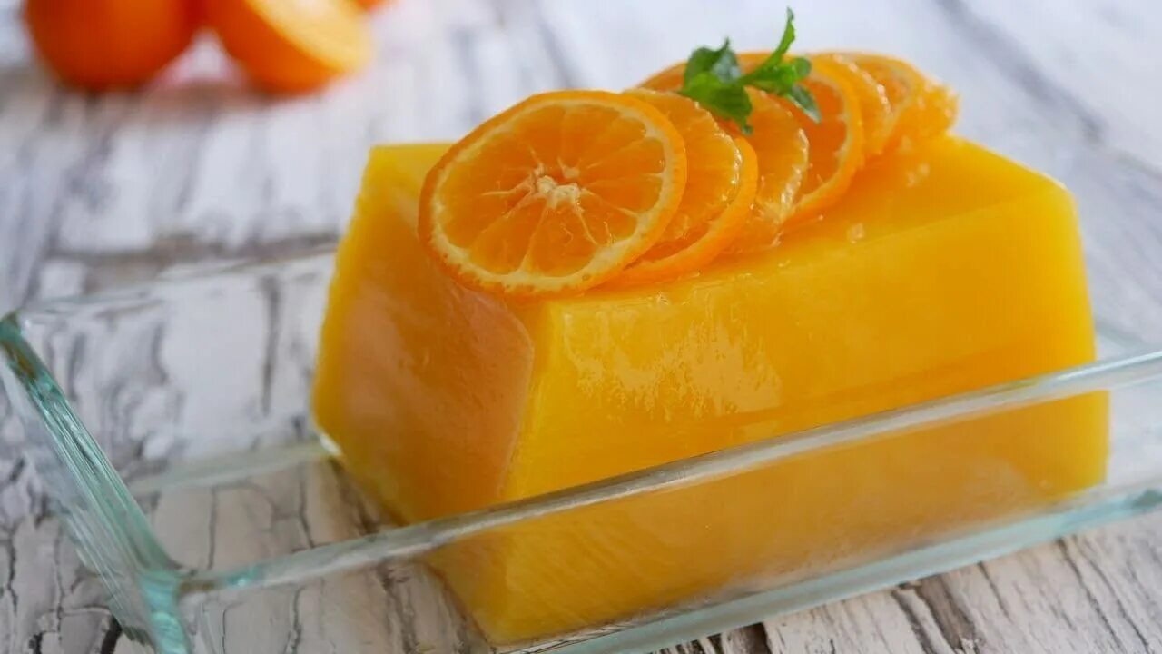 Тыква с желатином десерт