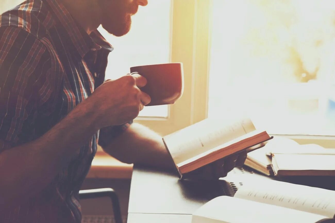 I read a book when he