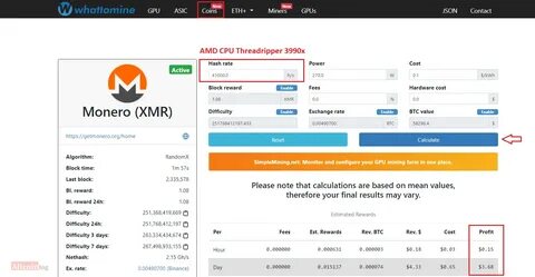 Nicehash calculator