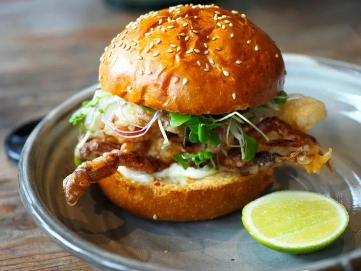 Burgers and crabs