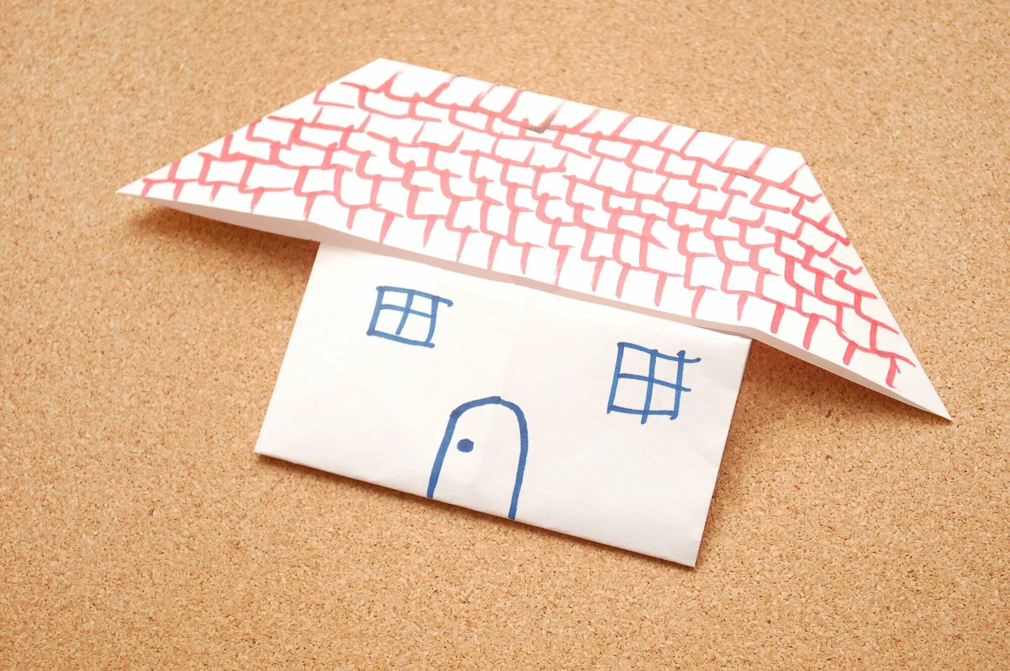 Домик из бумаги. Оригами домик. Поделка домик из бумаги. Домик из бумаги без клея. Клеил домик