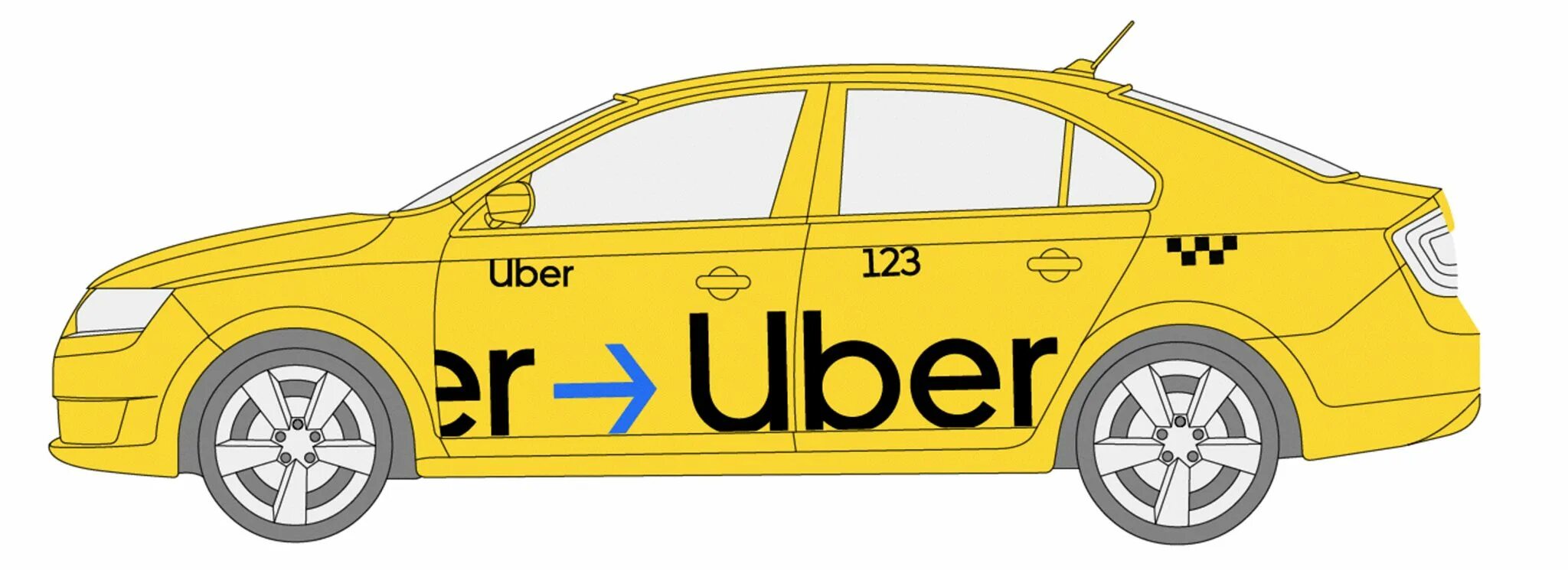 Эмблема такси. Юбер такси заказать
