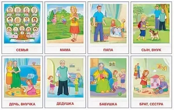 Дидактическое пособие моя семья