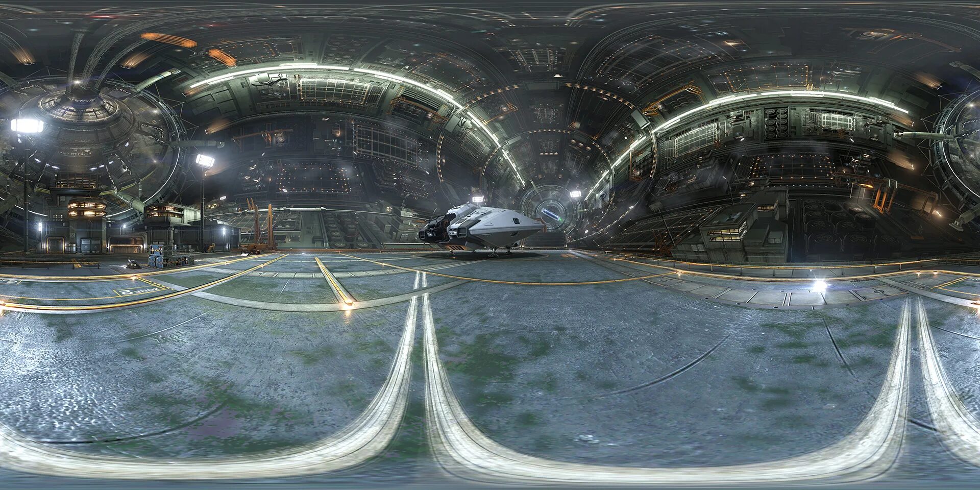 HDRI 360. Космические станции будущего. Панорама космического корабля. Космический тоннель. Карты 3д 360