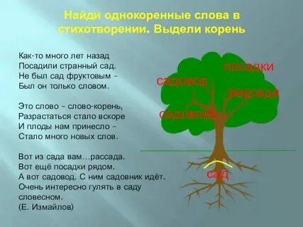 Карточки по теме корень 2 класс