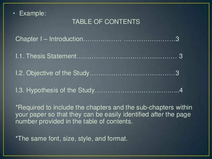 Content examples. Contents example. Table of contents. Table of contents in research paper. Research paper example.