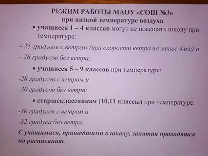 Температурный режим 2023