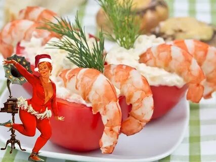 Креветки на новогодний стол