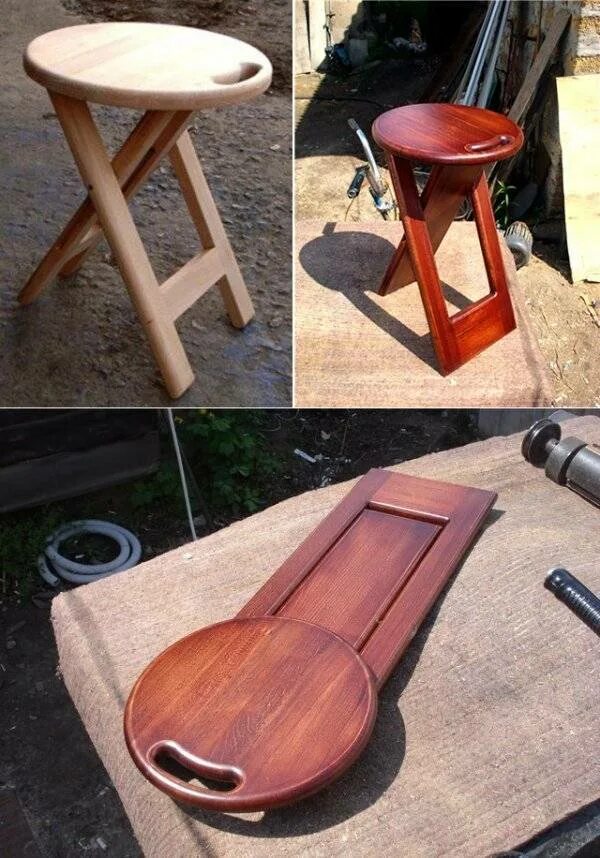 Необычные табуретки из дерева. Самодельный стул. Складные стульчики из дерева. Самодельные деревянные стулья. Сделать складные стулья