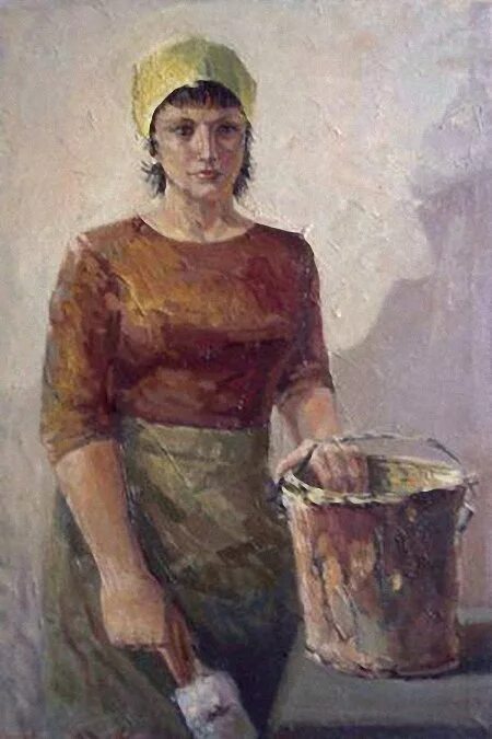 маляр художник. композиция на тему труд. «маляр о. 1935). художник маляров.