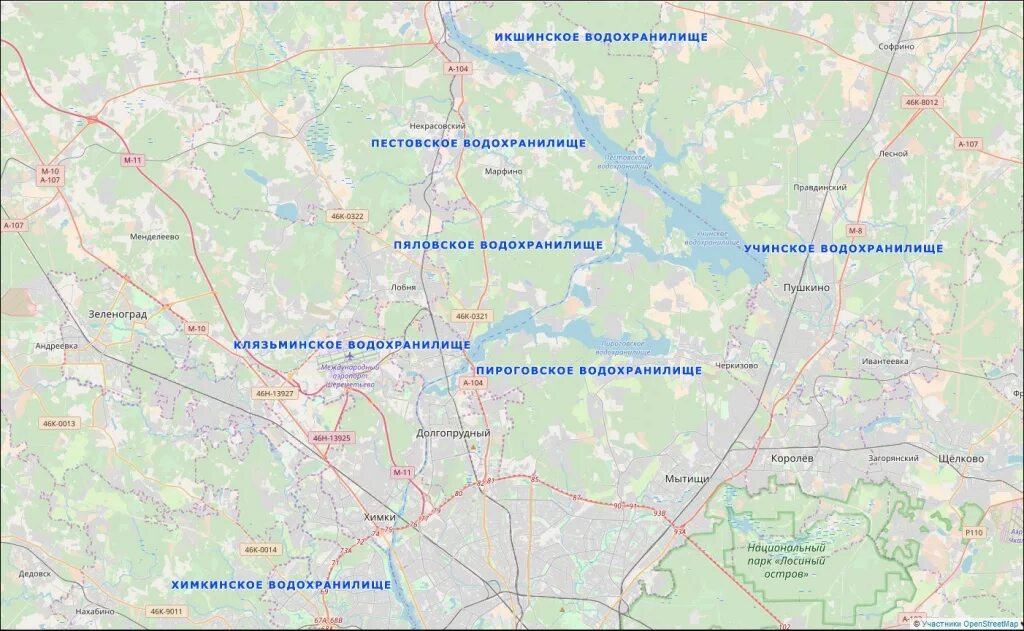 Клязьминское водохранилище карта глубин - TouristMaps.ru