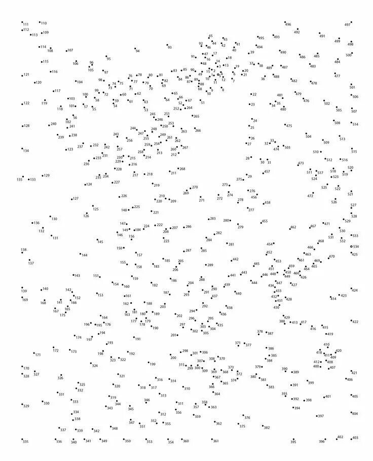 Рисунки по точкам распечатать бесплатно Dot to dot pages 489 Coloriage, Dessins en pointillés, Le point