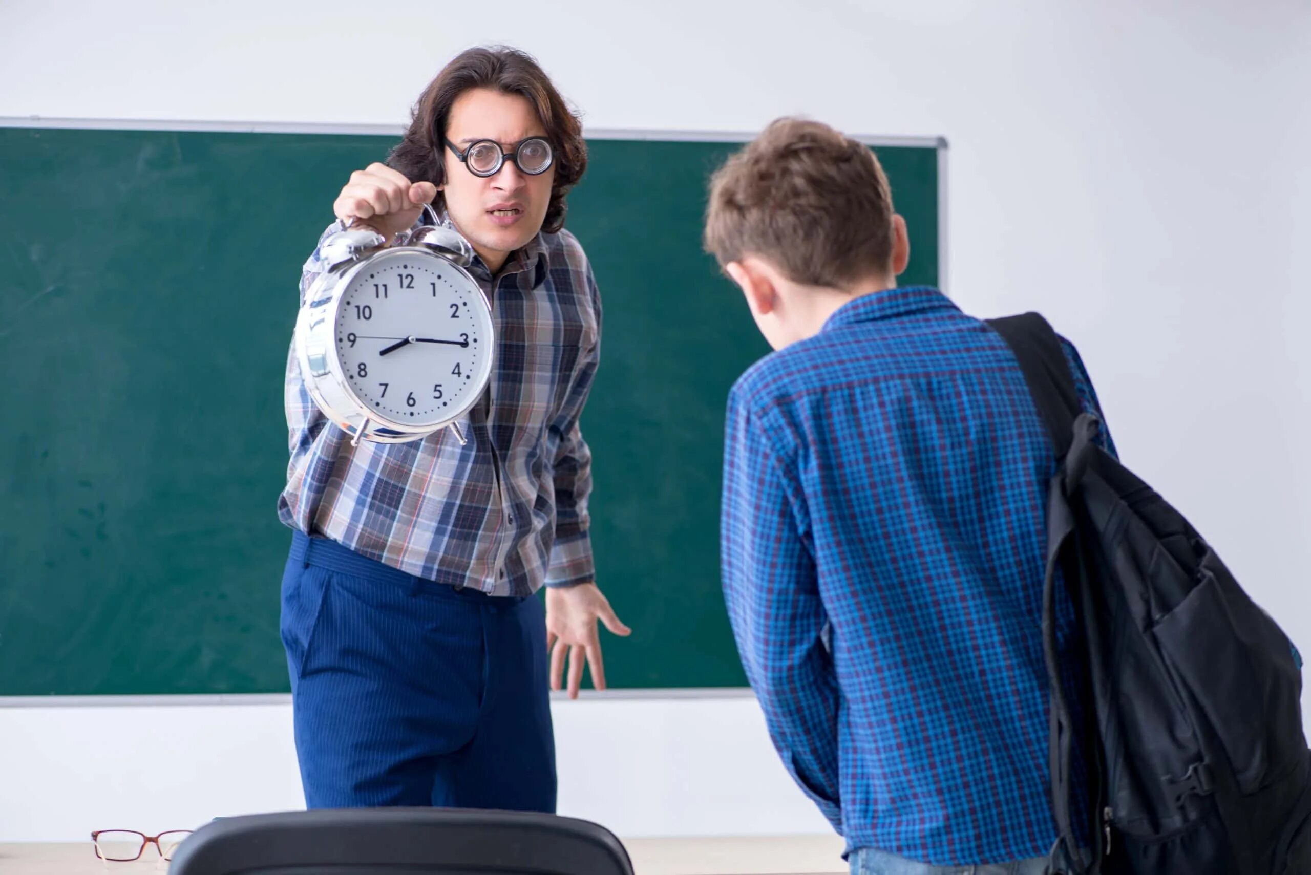 She late for class