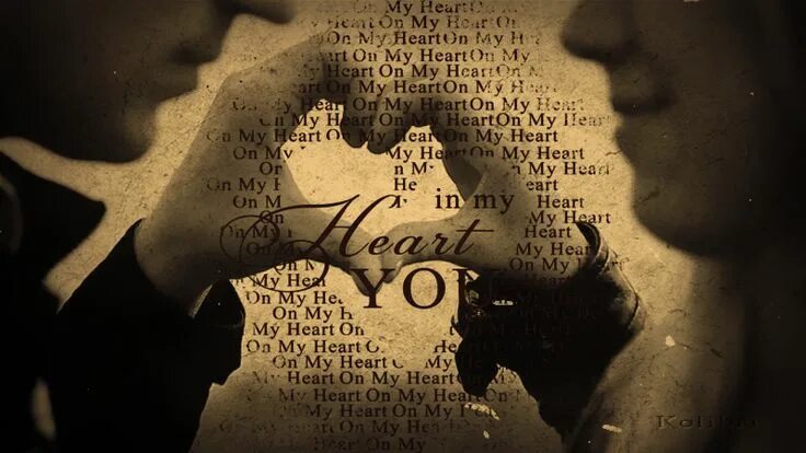 Джонни показывает сердце. Для открытки my soul. Take my heart. Ever in my heart. Ever in my heart.