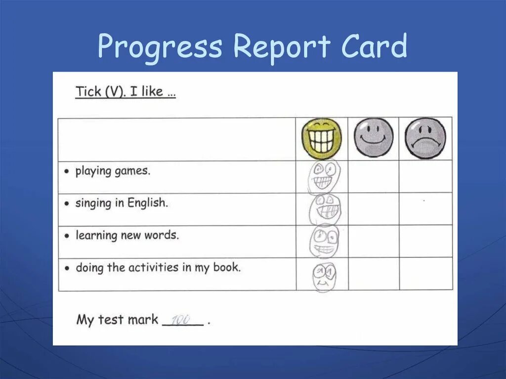 Progress Card. Progress Report. Lesson progress. Report Card.