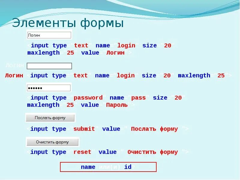 Русский элемент формы. Элементы формы html. Основные элементы html-форм. Какие элементы форм в html. Основные элементы управления html-форм..