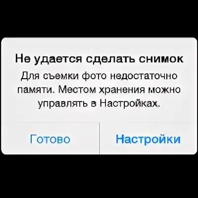 Память заполнена свободен