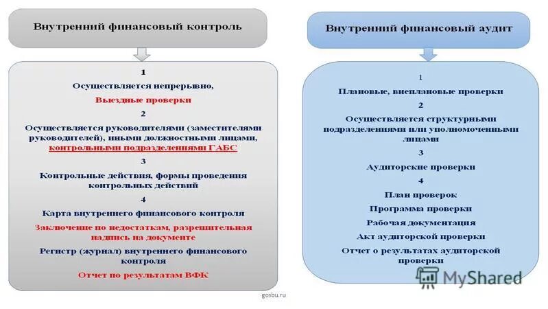 Внутренний финансовый контроль казенного учреждения