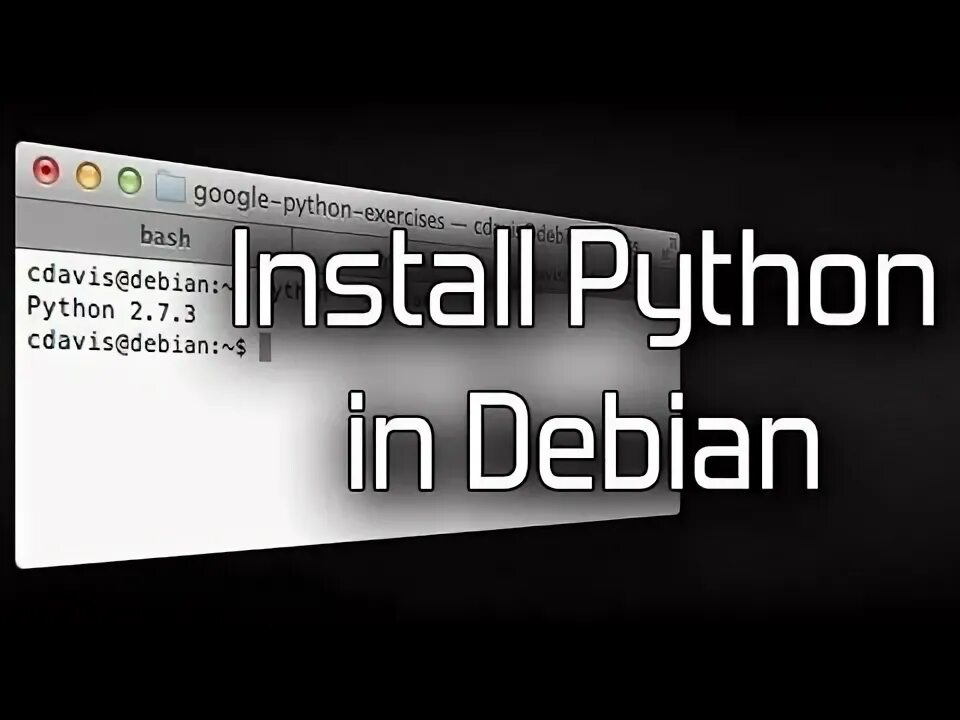 Debian python install