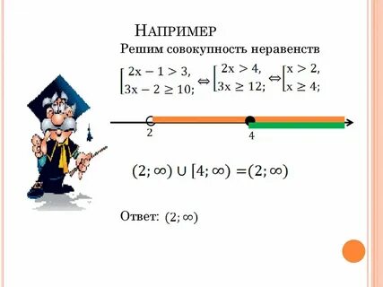 Системы и совокупности линейных неравенств