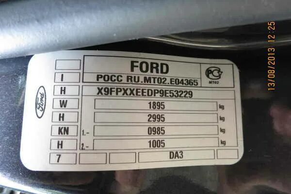 Где номер краски форд. VIN Ford Focus 2 Рестайлинг. Цшт ащкв ащгы 2. VIN Ford Focus 2 2007. VIN для Ford Focus 2 2.0.