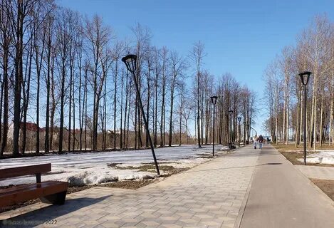 Парк победы зимой
