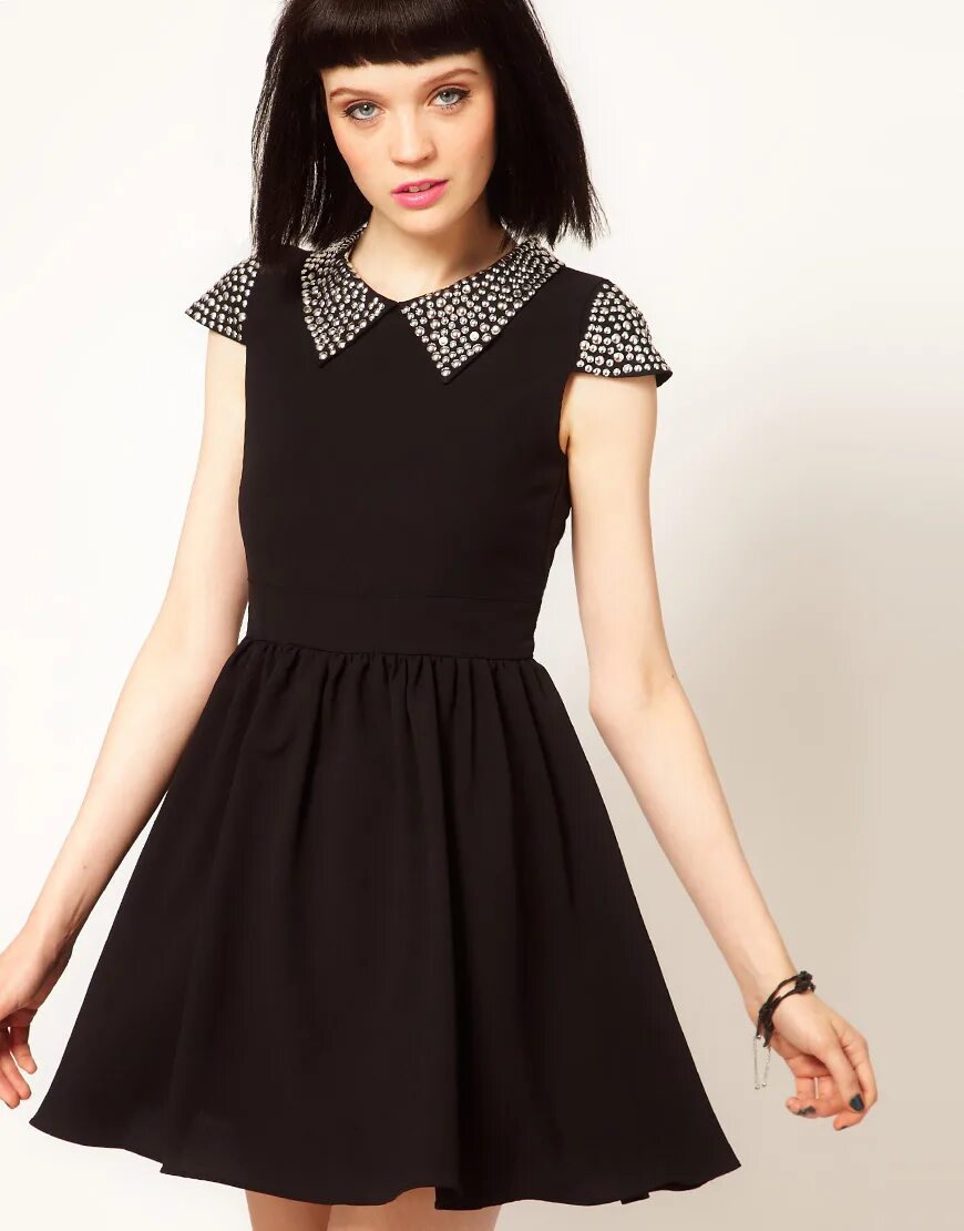 платье резервед воротник. Collared dress. Robin dress atasay платье. черное платье в школу. платье школьное.