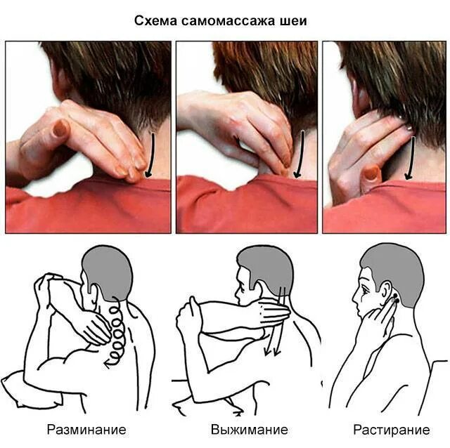 Самомассаж воротниковой зоны в домашних условиях. Самомассаж шеи. Самомассаж при остеохондрозе шейного. Самомассаж шейно-воротниковой зоны. Самомассаж воротниковой зоны.