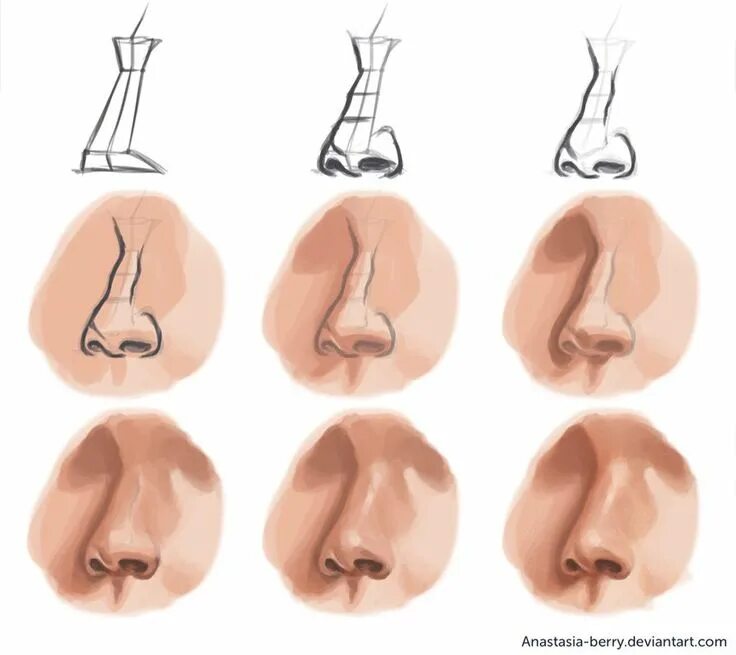 Туториал рисования носа. Референс носов с горбинкой. Нос под разными ракурсами. Референсы носа с разных ракурсов. Нос референс.