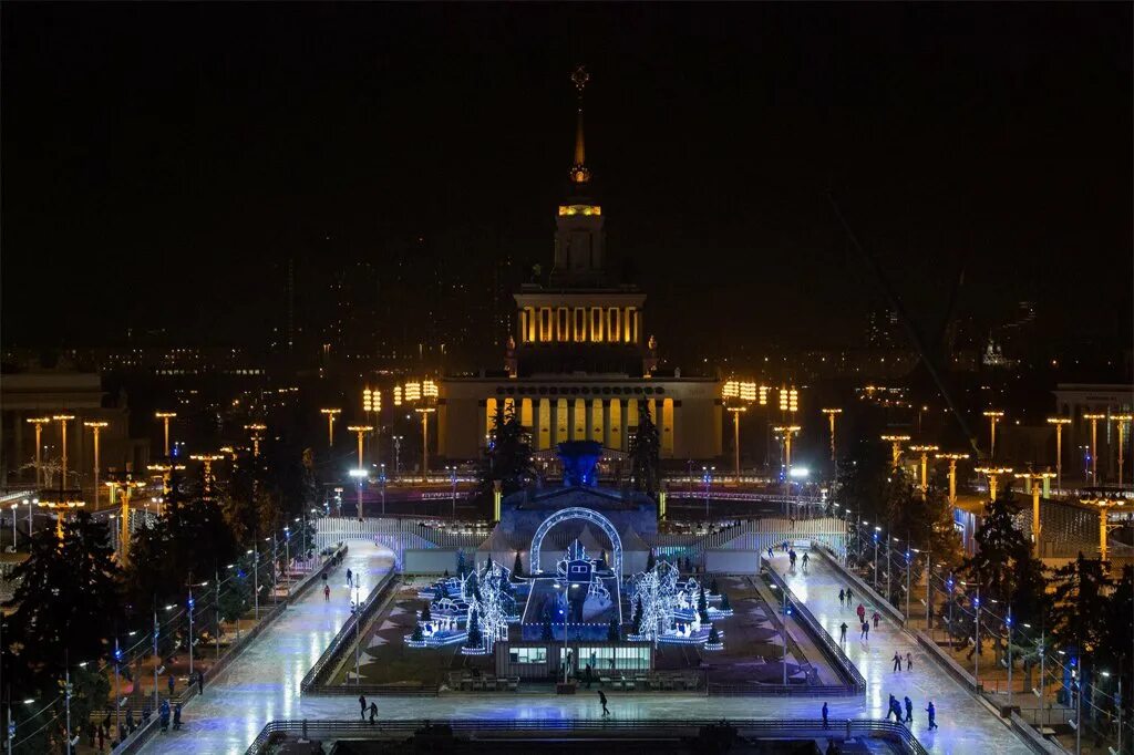 Вднх ночью фото
